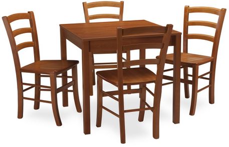 Jídelní set stůl GASTRO / židle VENEZIA třešeň