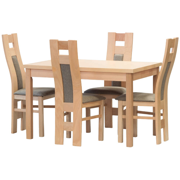 Jídelní set stůl UDINE / židle TOSCA 4 ks masiv Buk