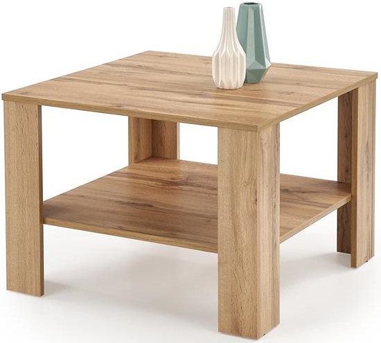 Dřevěný konferenční stolek Kwadro kwadrat dub votan gallery main image