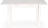 Jídelní rozkládací stůl GINO bílý 100-135x60 cm