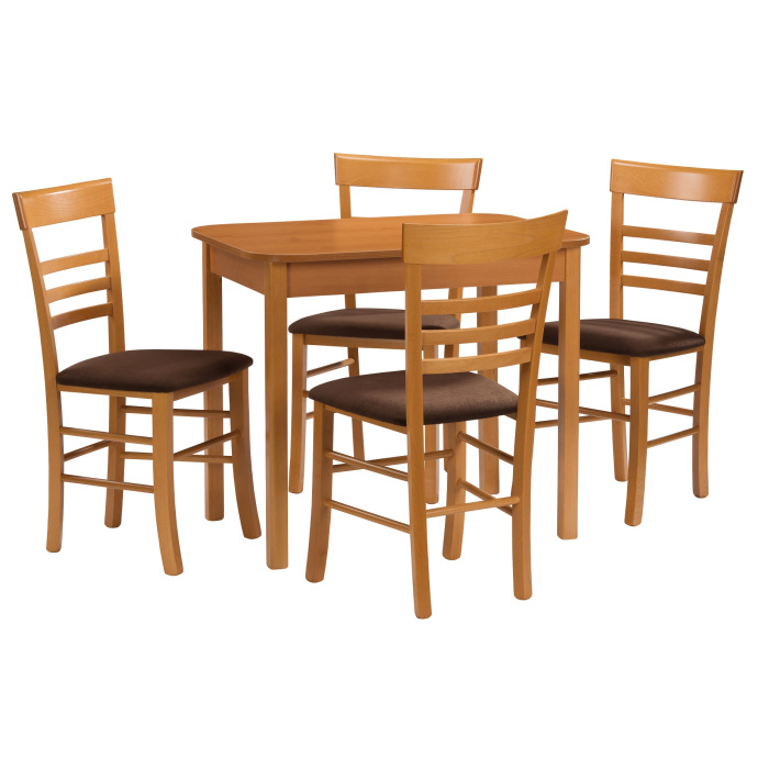 Jídelní set stůl PIKO / židle SIENA olše