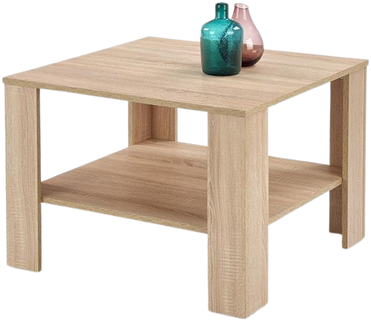 Dřevěný konferenční stolek Kwadro kwadrat dub sonoma