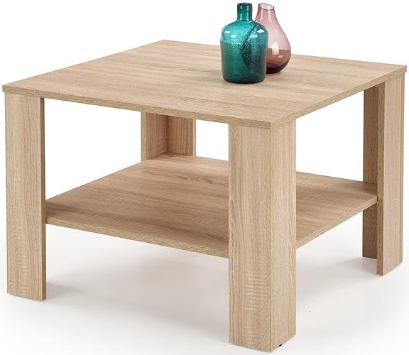 Dřevěný konferenční stolek Kwadro kwadrat dub sonoma gallery main image